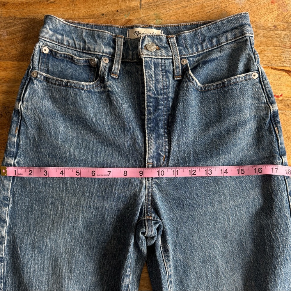 Madewell Balloon Jeans Blue High Rise, Trendy, Size 26 - Picture 9 of 14